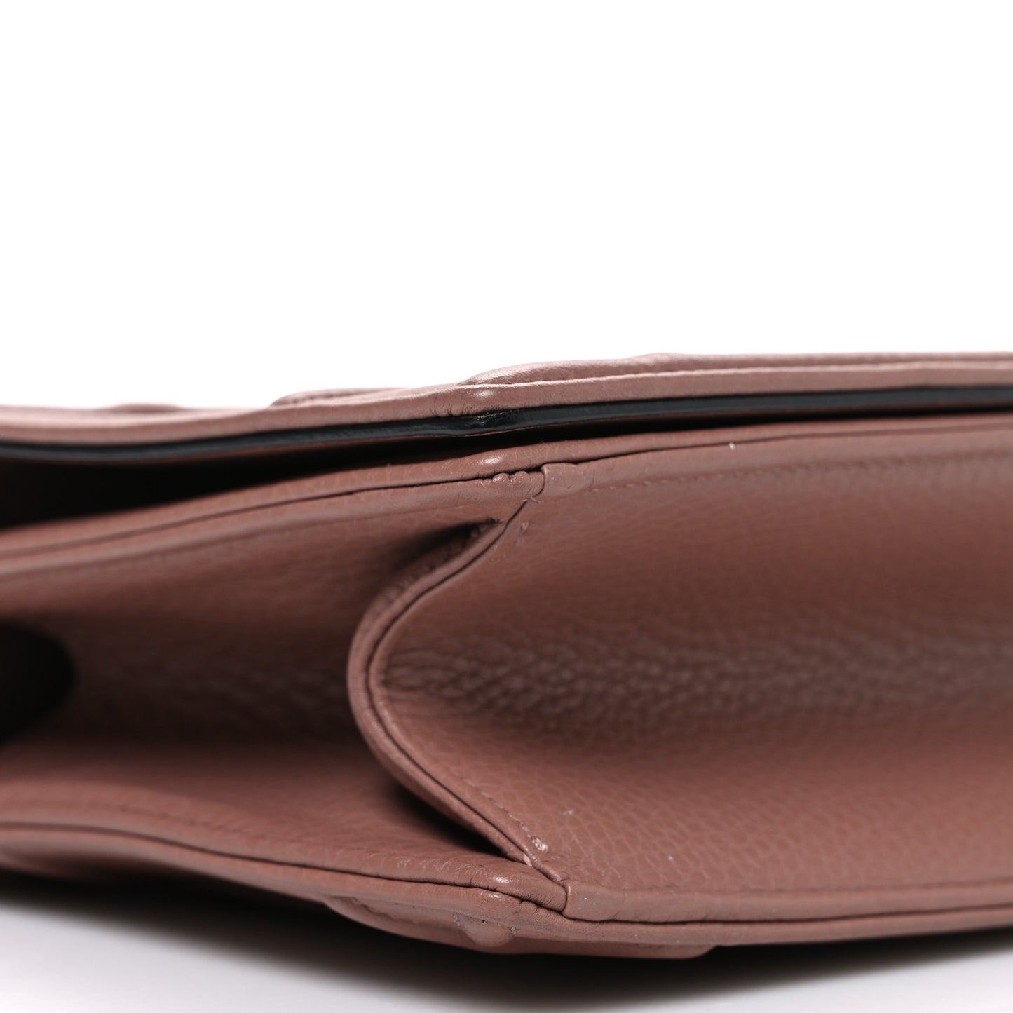 Grained Calfskin Medium Diorama Flap Bag Rust