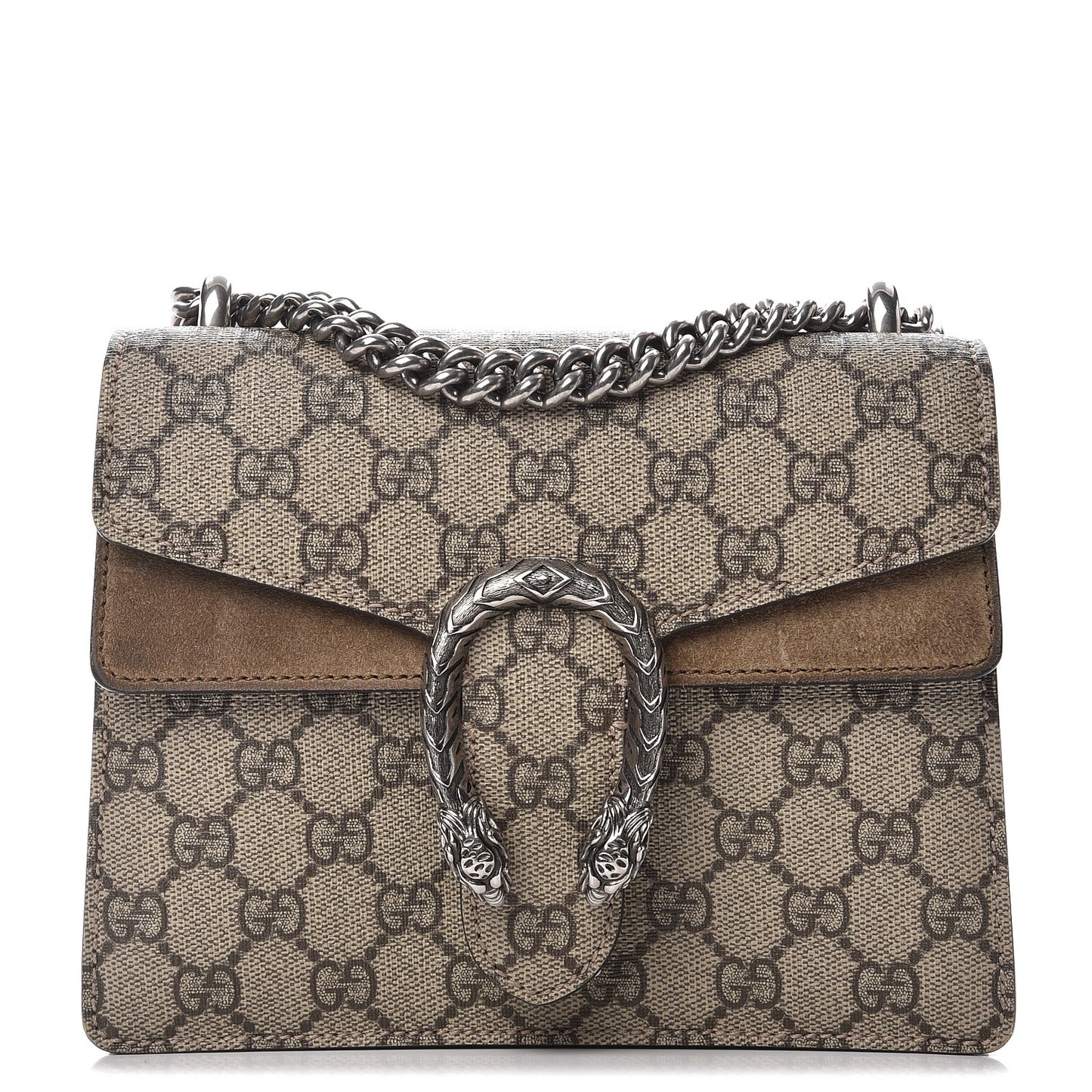 GG Supreme Monogram Mini Dionysus Shoulder Bag Taupe