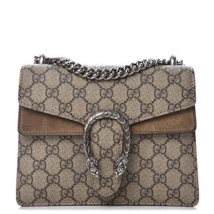 Gucci GG Supreme Monogram Mini Dionysus Shoulder Bag Taupe 1 of 9
