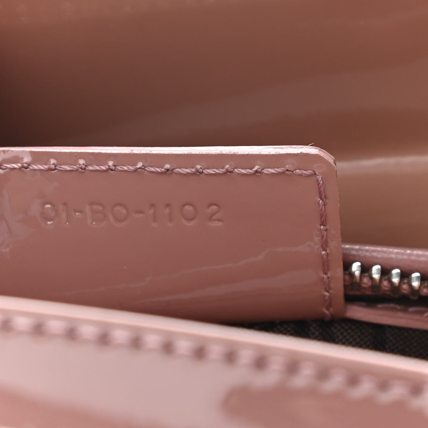 Patent Cannage Medium Lady Dior Brown
