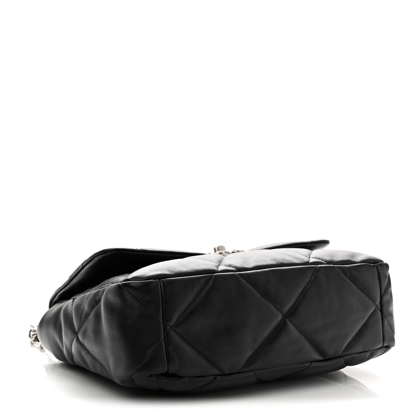 Lambskin Quilted Large Chanel 19 Flap Black
