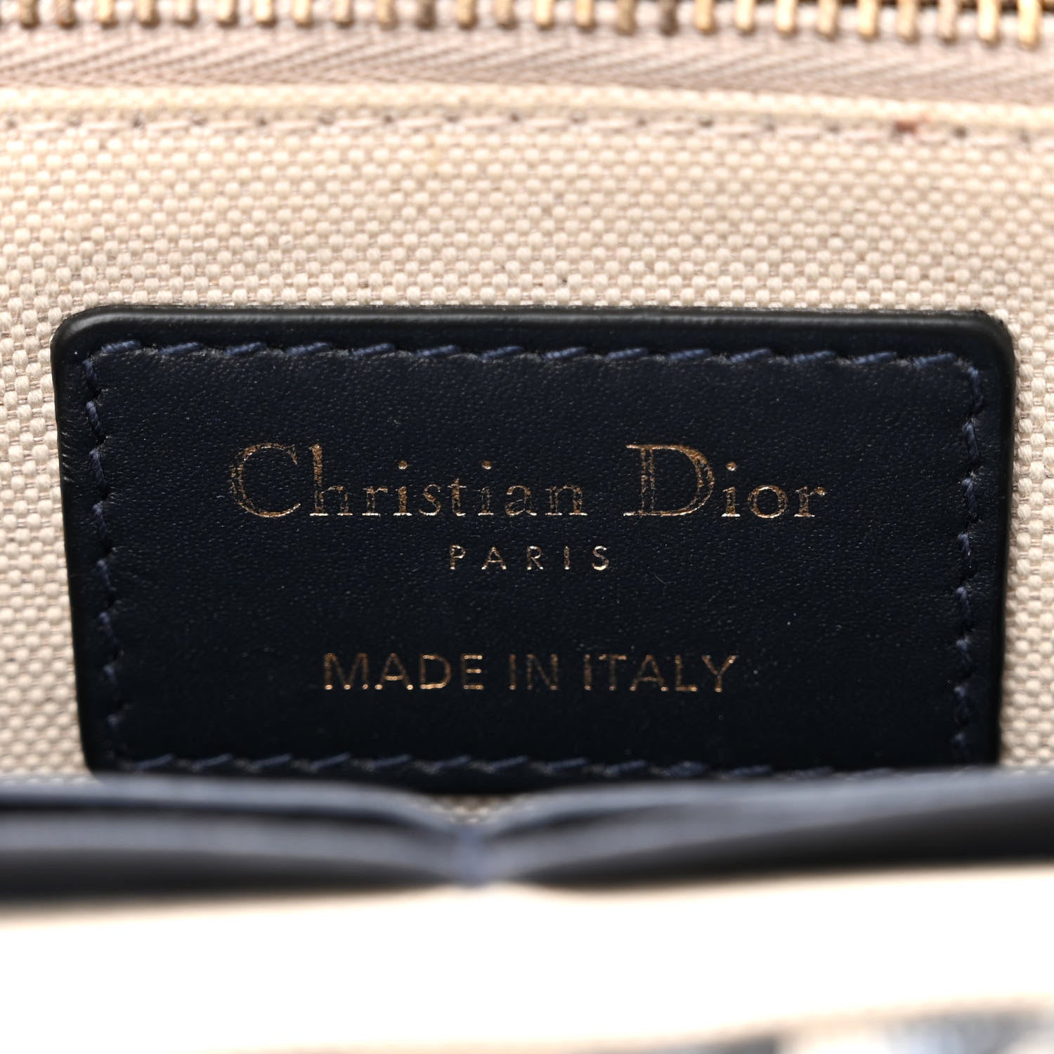 Christian Dior Oblique DiorAddict Wallet On Chain Clutch Navy Blue 6 of 15