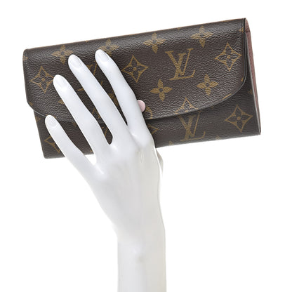 Louis Vuitton Monogram Emilie Wallet Rose Ballerine 2 of 7
