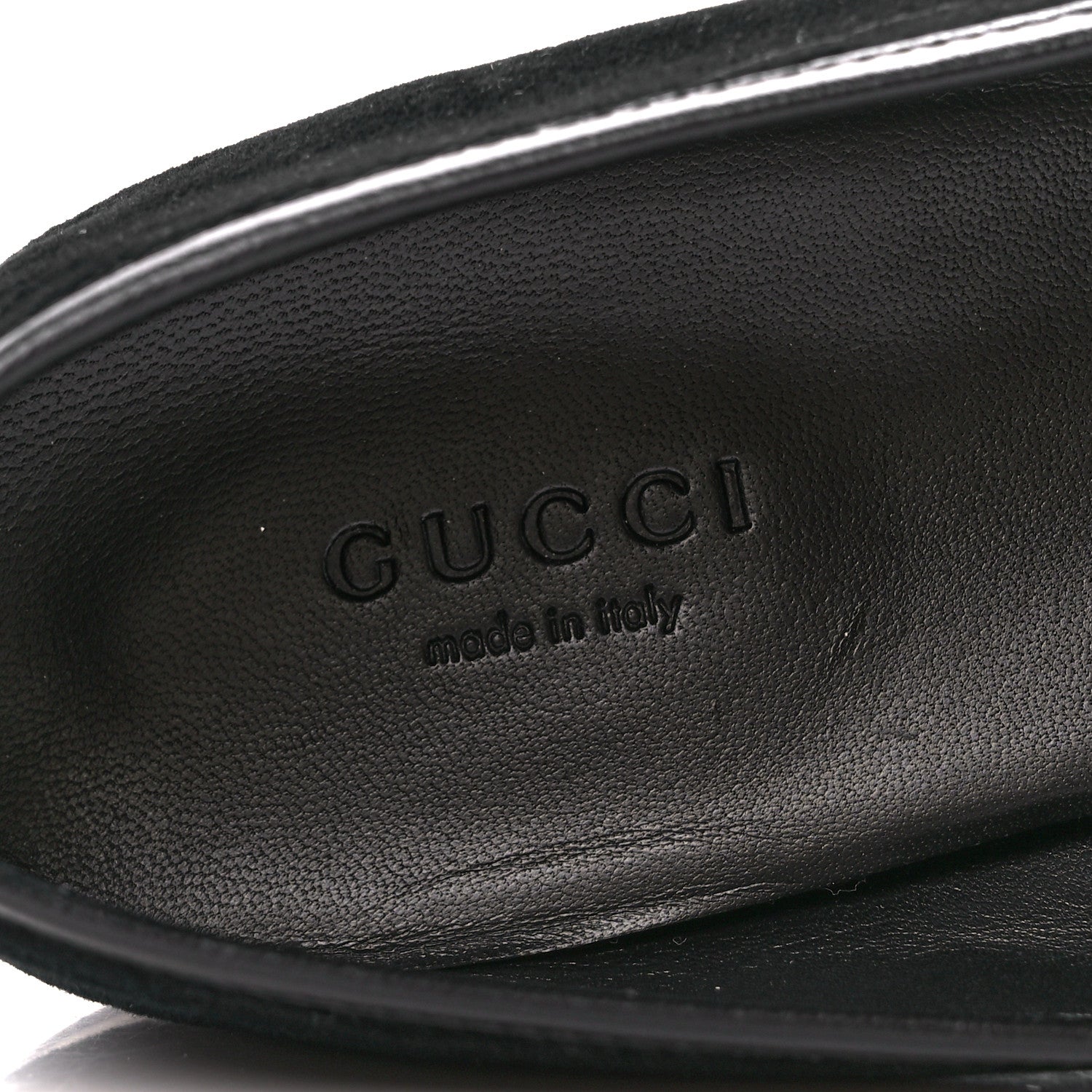 Gucci Velvet Horsebit Womens Jordaan Loafers 38 Black 8 of 9