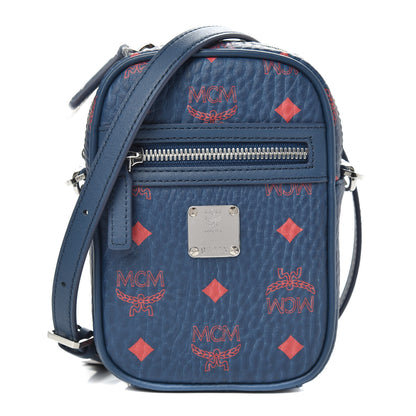 MCM Visetos X-Mini Crossbody Bag Deep Blue Sea 1 of 7