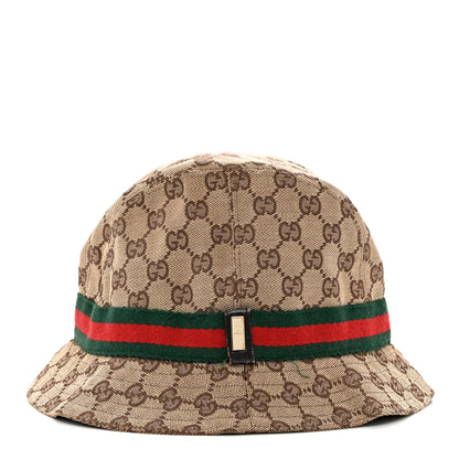 Gucci GG Monogram Web Bucket Hat M Brown 4 of 8