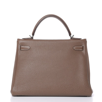 Hermes Togo Kelly Retourne 32 Etoupe 4 of 35