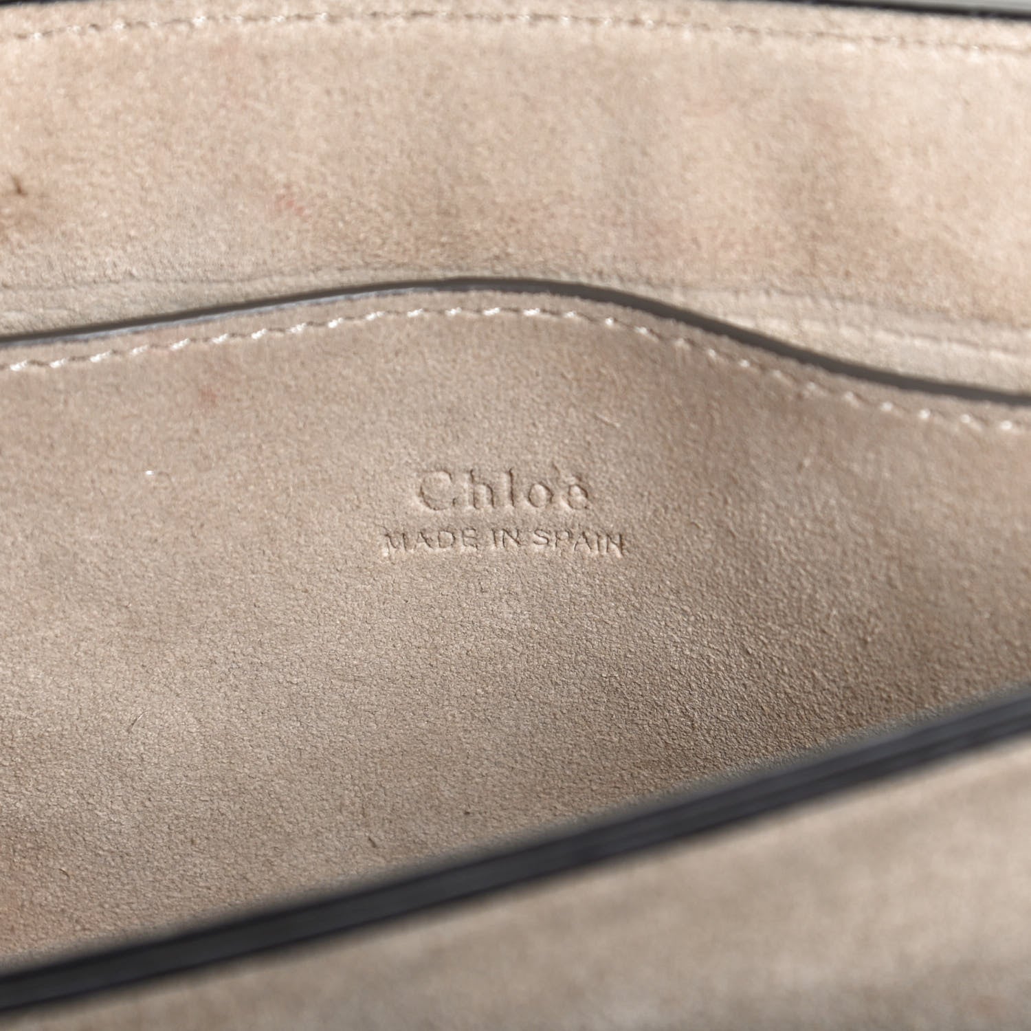 Chloe Suede Calfskin Small Faye Shoulder Bag Motty Grey 6 of 13
