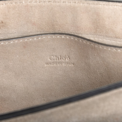 Chloe Suede Calfskin Small Faye Shoulder Bag Motty Grey 6 of 13