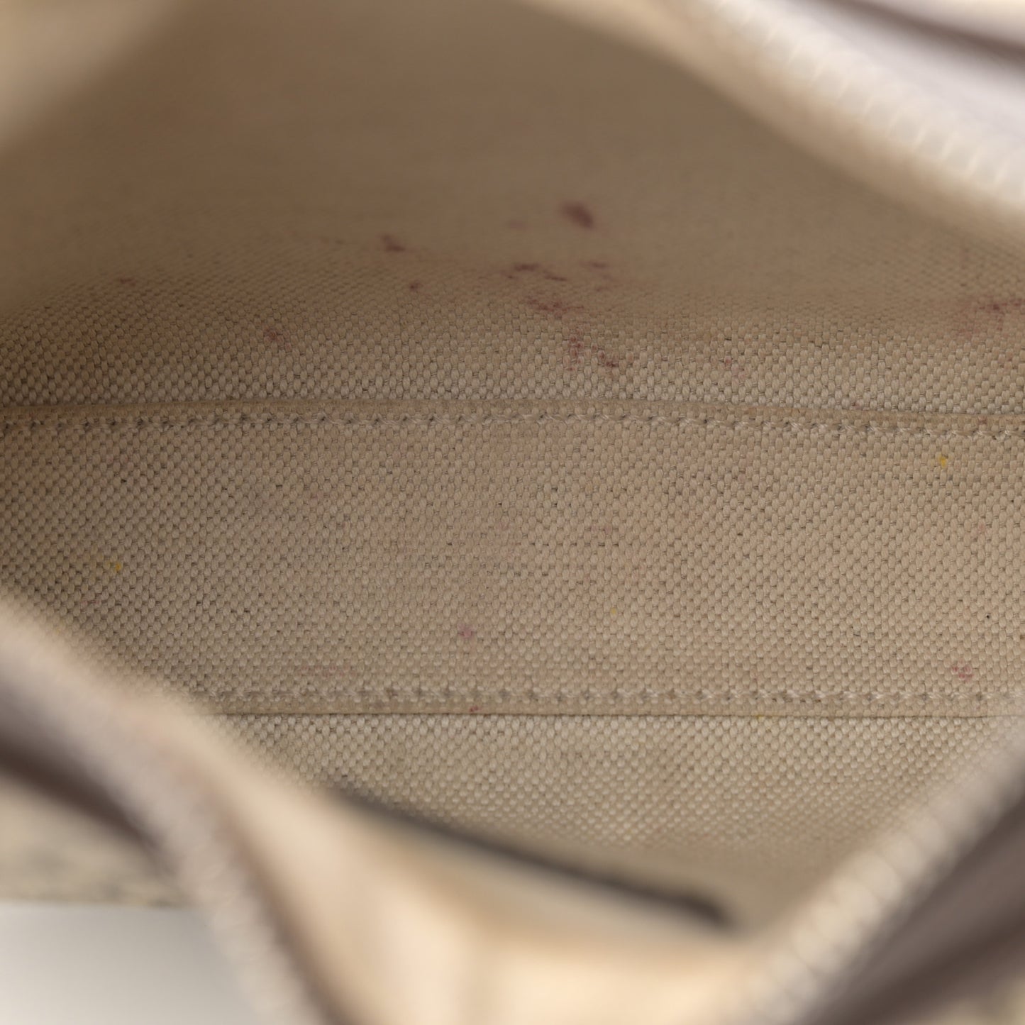 GG Supreme Monogram Textured Calfskin Web Small Attache Shoulder Bag Beige Ebony New Acero
