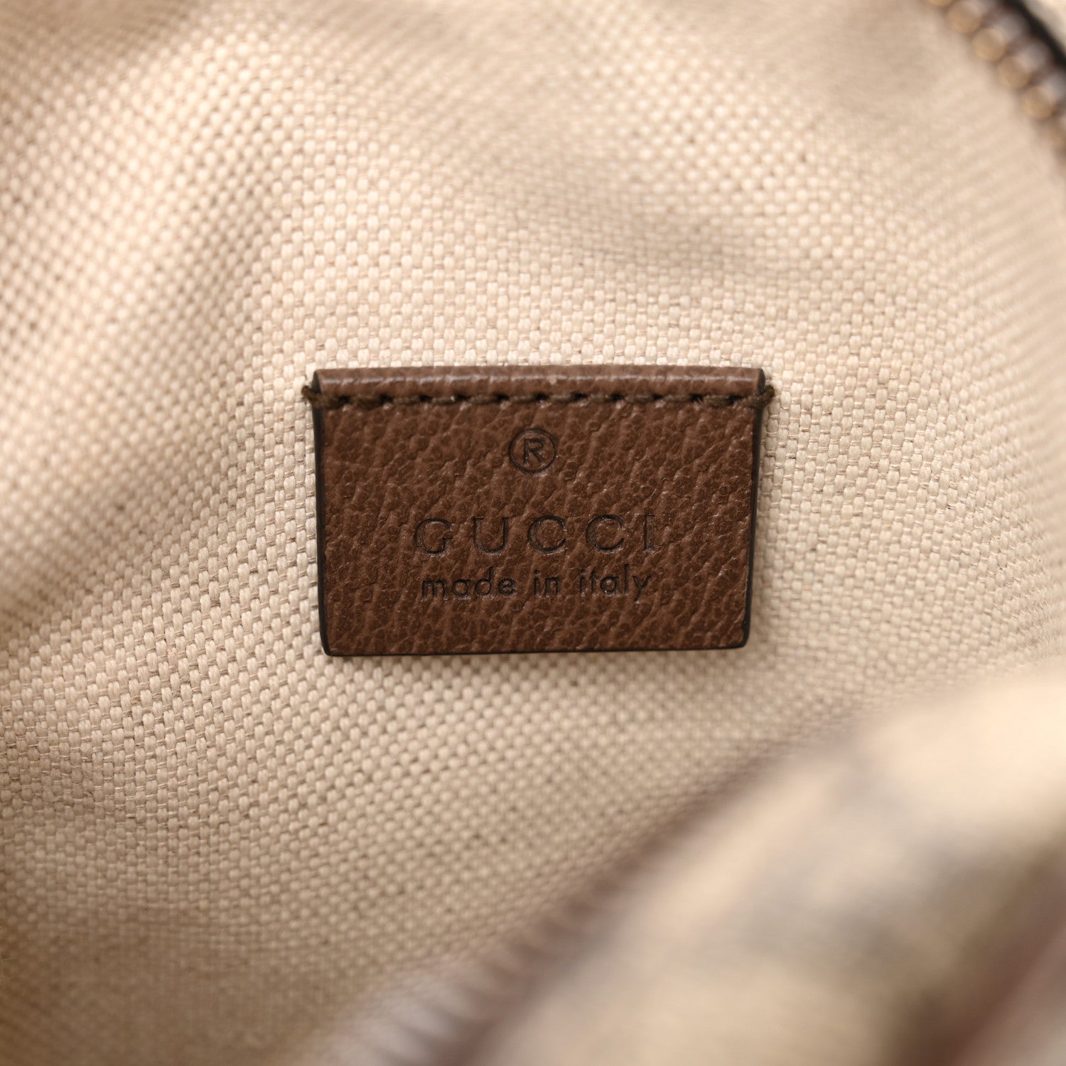 Gucci GG Supreme Monogram Mini Neo Vintage Double Zip Messenger Bag Beige New Acero Crop 6 of 12