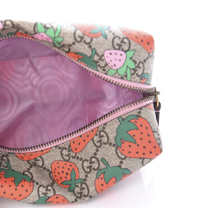 Gucci GG Supreme Monogram Strawberry Cosmetic Case 5 of 11
