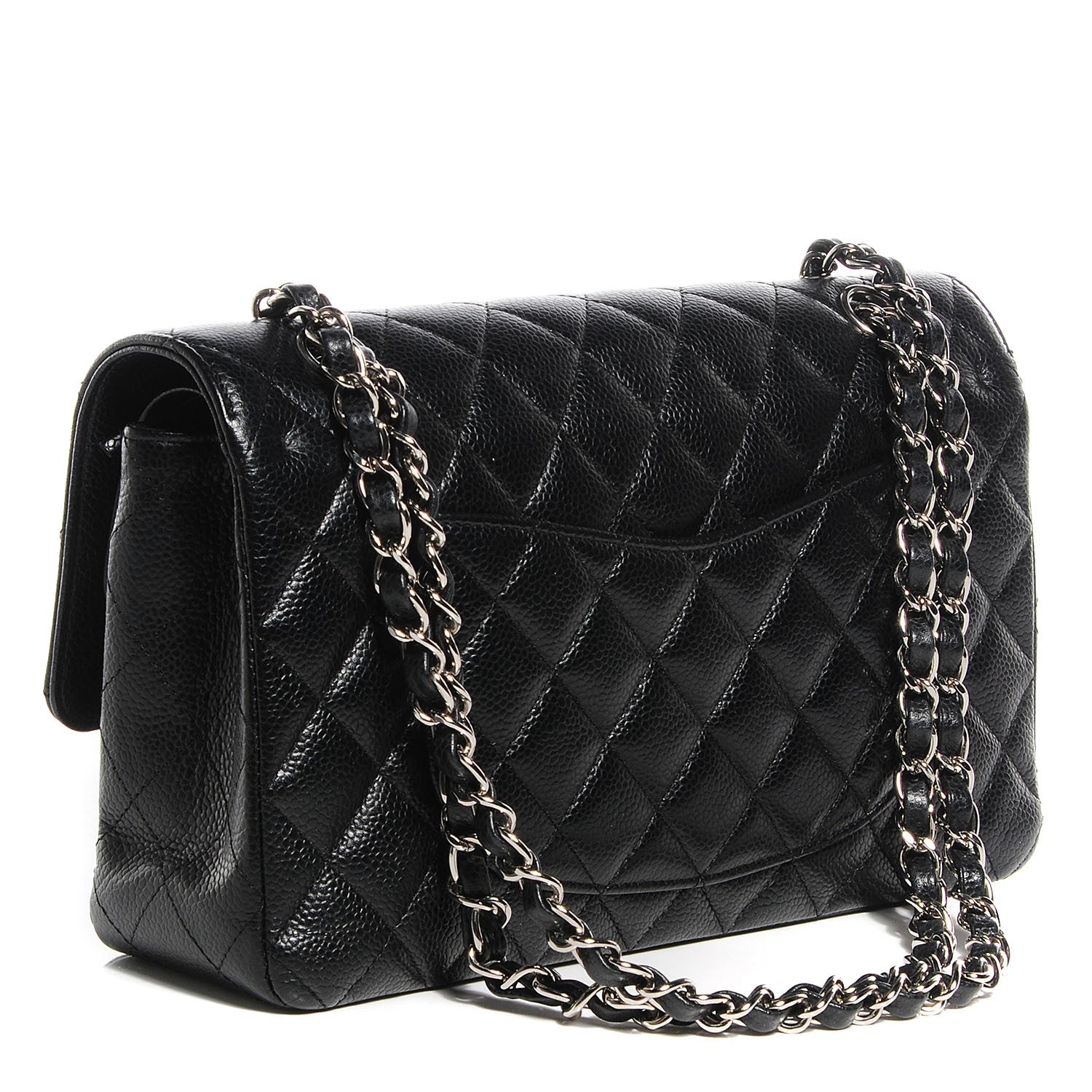 Chanel Caviar Quilted Medium Double Flap Black 3 of 8