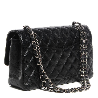 Chanel Caviar Quilted Medium Double Flap Black 3 of 8