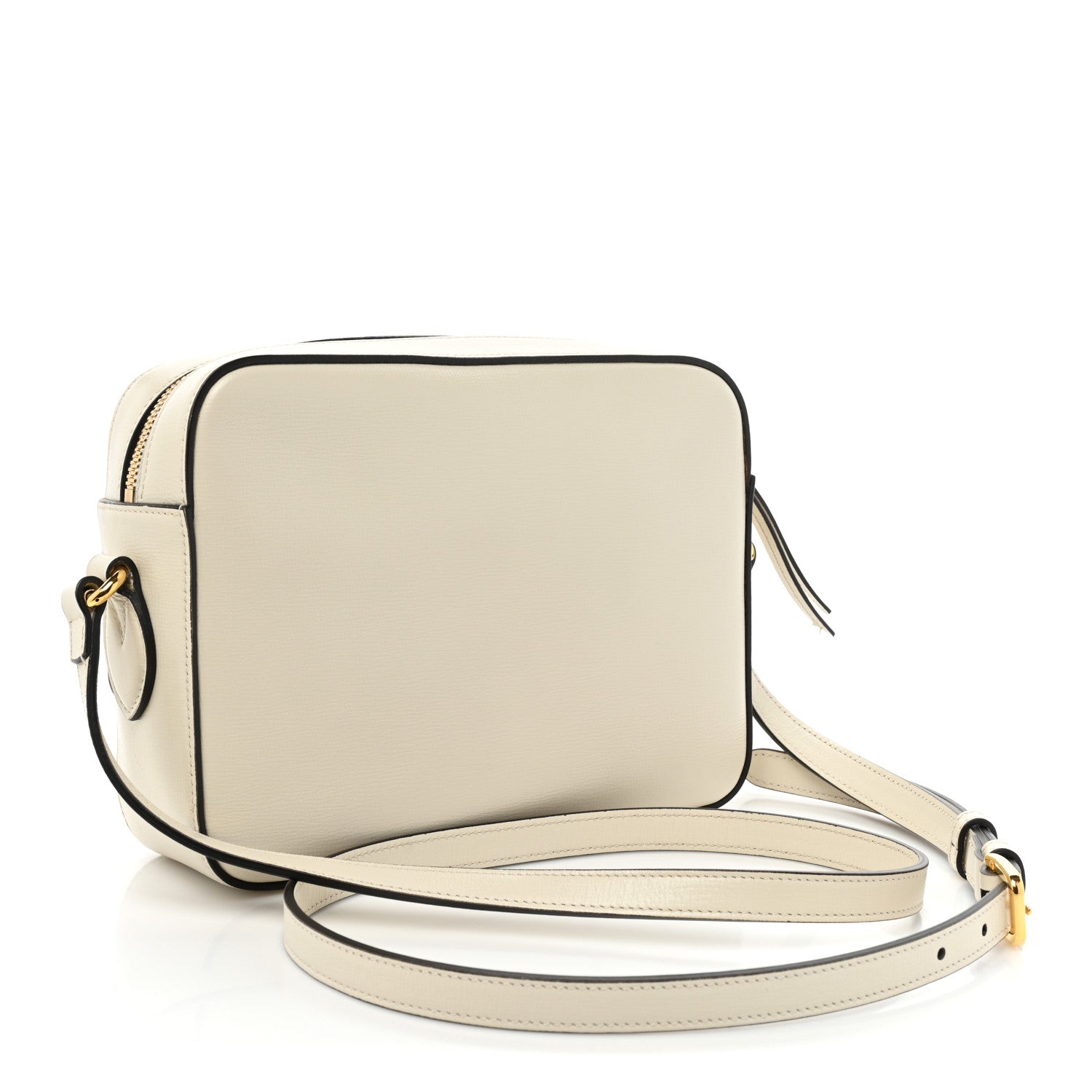Gucci Azalea Calfskin Small Horsebit 1955 Shoulder Bag Mystic White 3 of 17