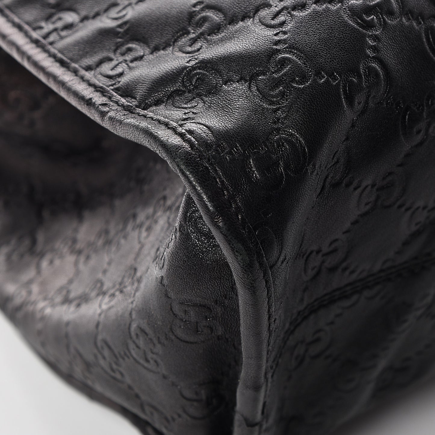 Guccissima Large Joy Shoulder Bag Black