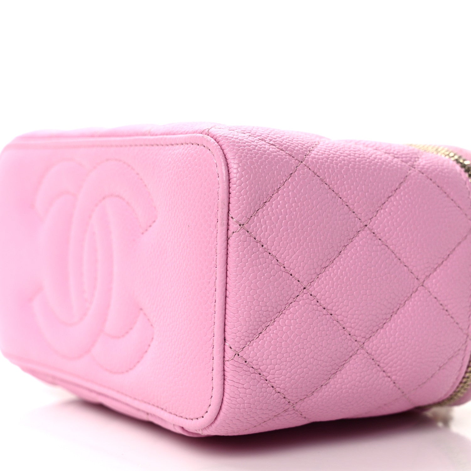 Chanel Caviar Quilted Sweetheart Vanity Case Pink 10 of 14