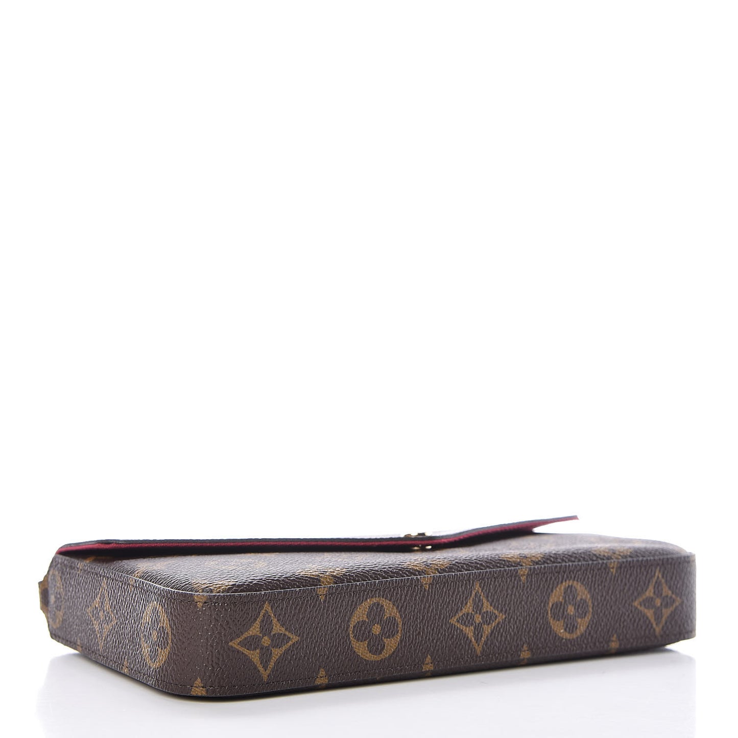 Monogram Pochette Felicie Chain Wallet Fuchsia