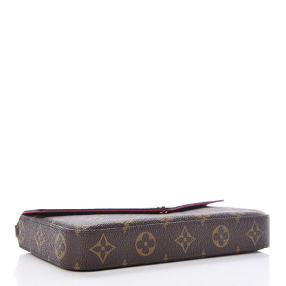Louis Vuitton Monogram Pochette Felicie Chain Wallet Fuchsia 5 of 15
