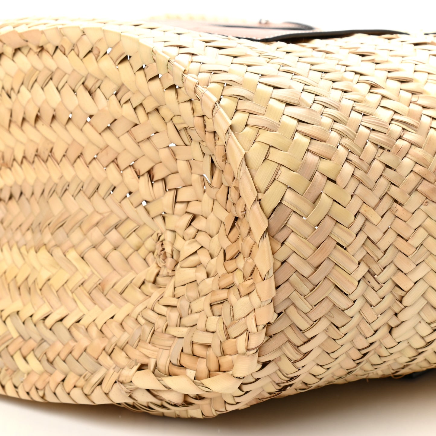 Raffia Basket Tote Bag Natural Tan