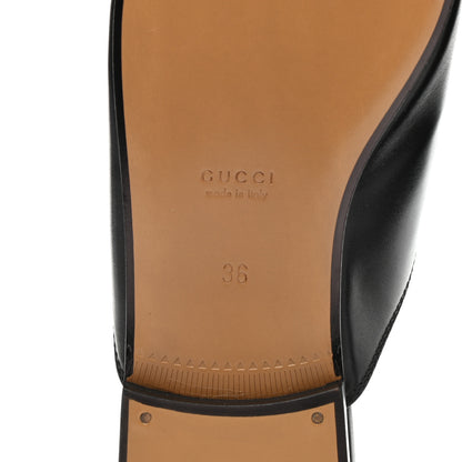 Gucci Calfskin Womens Princetown Slippers 36 Black 6 of 9