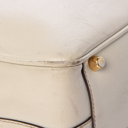 Prada Saffiano Lux Tote Bowler Talco 15 of 36