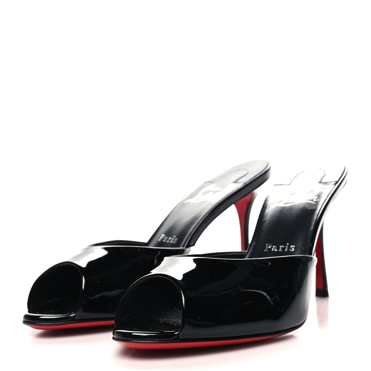 Christian Louboutin Patent Me Dolly 100 Sandals 39 Black 3 of 8