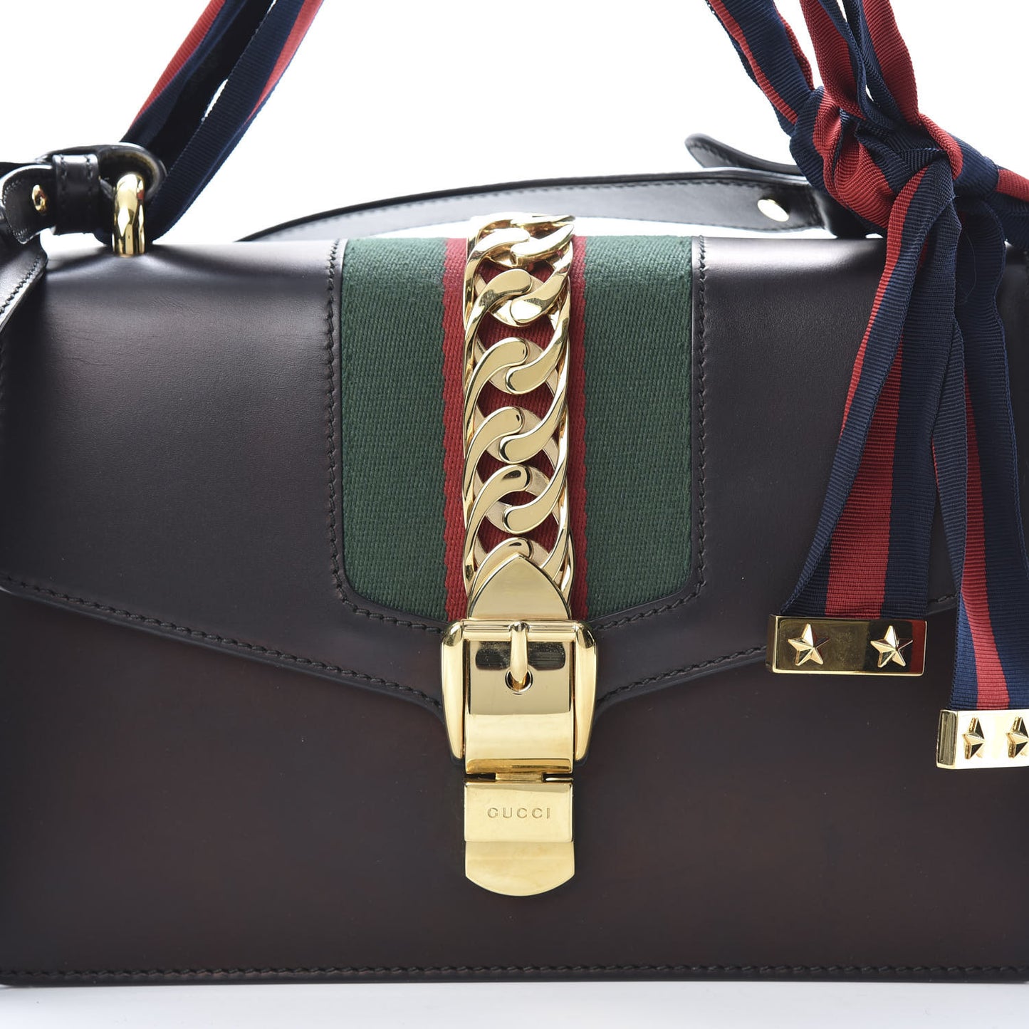 Calfskin Small Sylvie Shoulder Bag Black