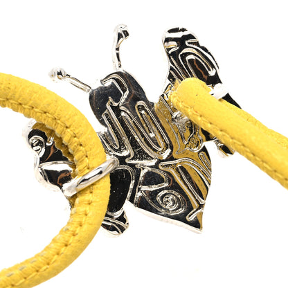 Christian Dior Calfskin Bee Bracelet Silver Yellow 4 of 5