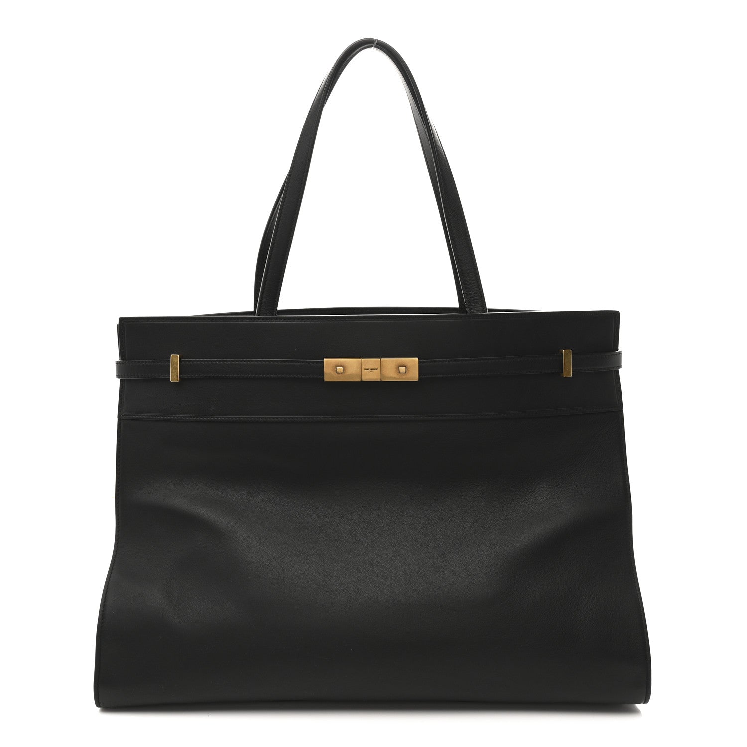 Saint Laurent Calfskin Medium Manhattan Shopper Tote Black 1 of 13