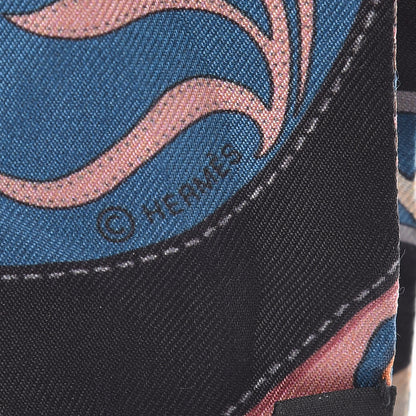 Hermes Silk Festival des Amazones Twilly Black Rouge Bleu 4 of 4