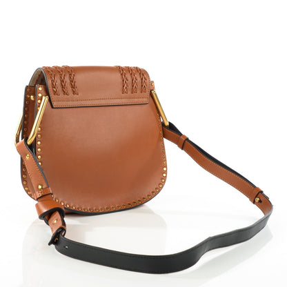 Chloe Calfskin Braided Small Hudson Shoulder Bag Caramel 4 of 8