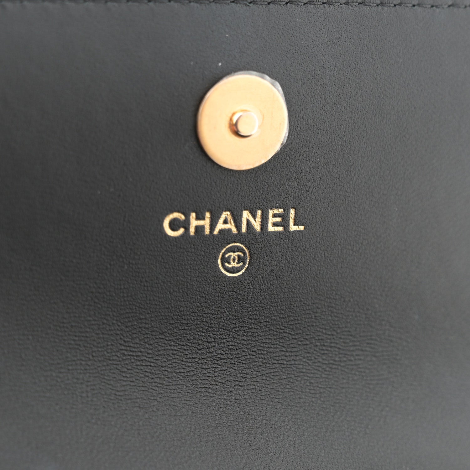 Chanel Lambskin Quilted Metal Twist Top Handle Flap Phone Holder With Chain Black 6 of 11