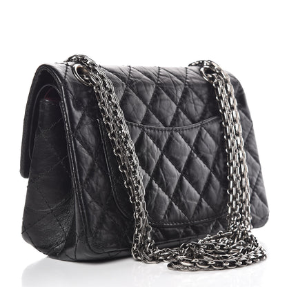 Chanel Aged Calfskin Quilted 2.55 Reissue 224 Flap Black 3 of 9