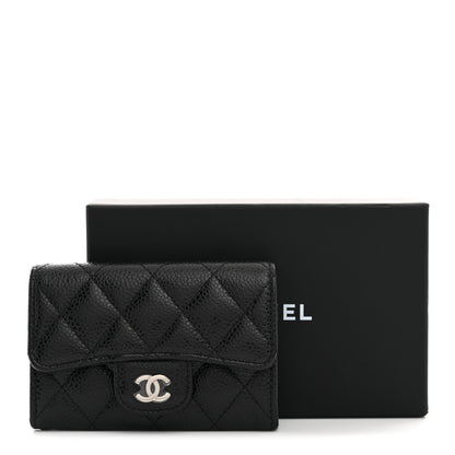Chanel Caviar Quilted Flap Card Holder Black 8 of 8