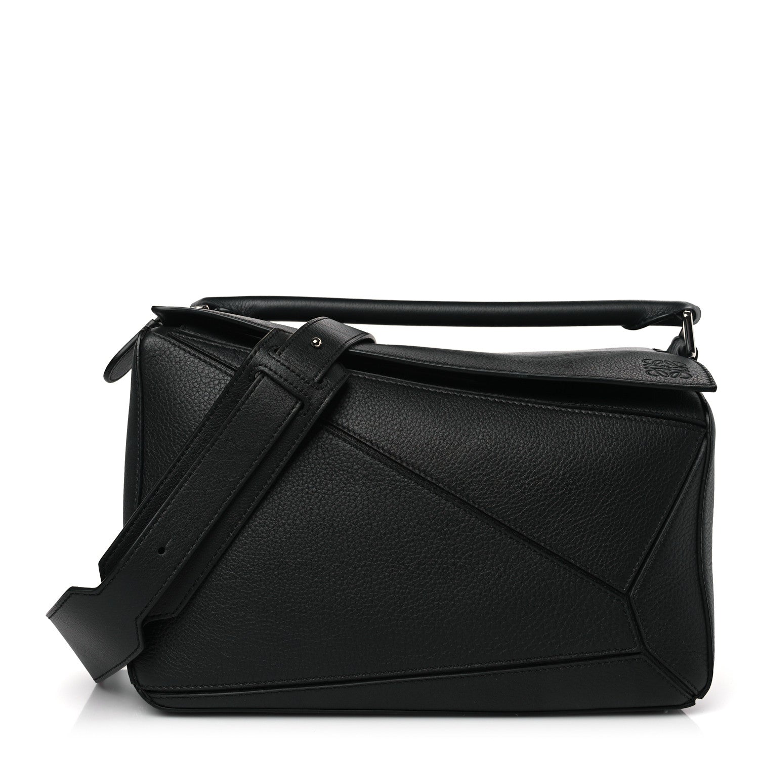 Loewe Calfskin Medium Puzzle Bag Black 1 of 8
