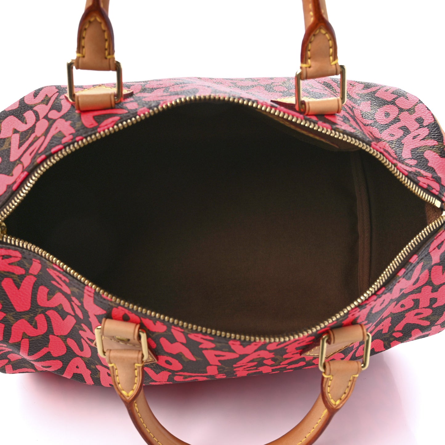 Monogram Graffiti Speedy 30 Fuchsia