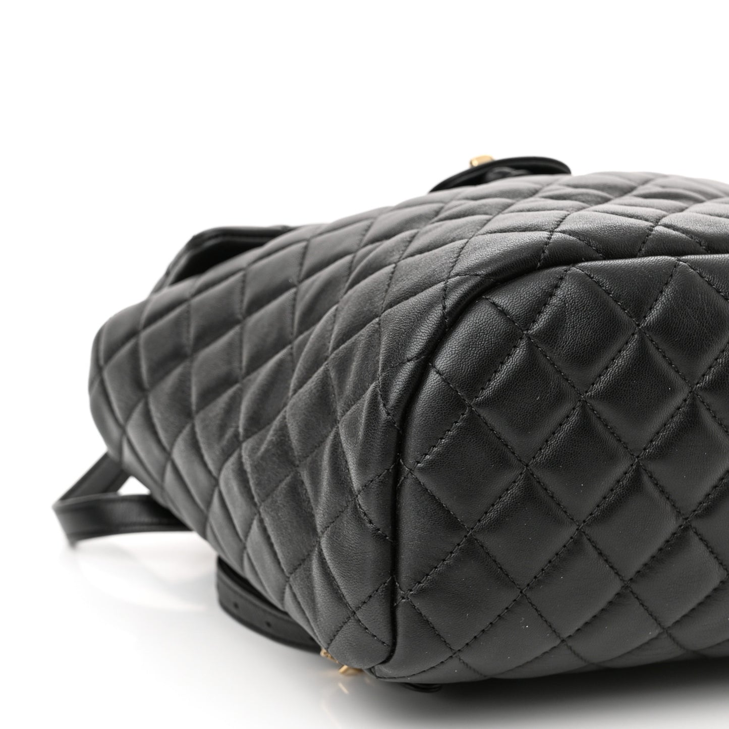 Lambskin Quilted Small Urban Spirit Backpack Black