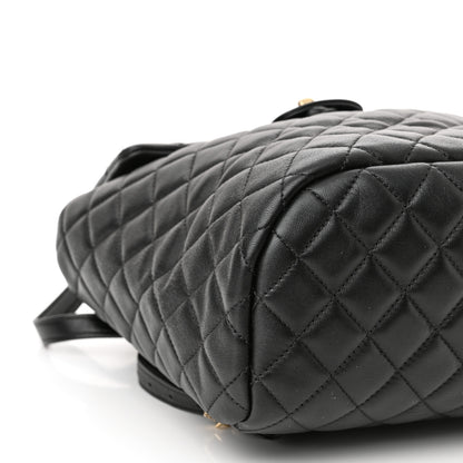 Chanel Lambskin Quilted Small Urban Spirit Backpack Black 9 of 10