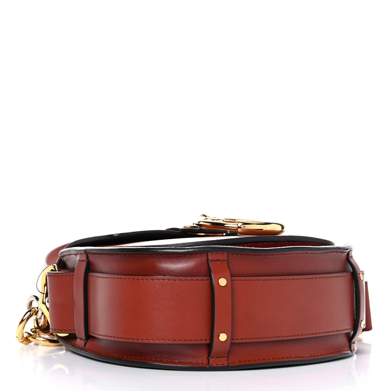 Chloe Calfskin Small Tess Bag Sepia Brown 4 of 10