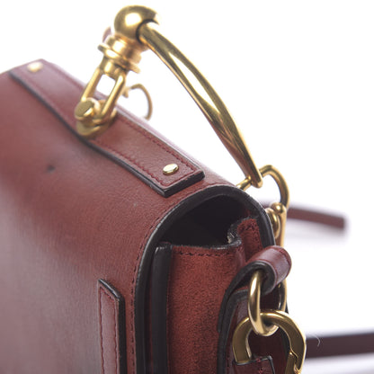 Chloe Calfskin Small Nile Bracelet Bag Sienna Red 12 of 13