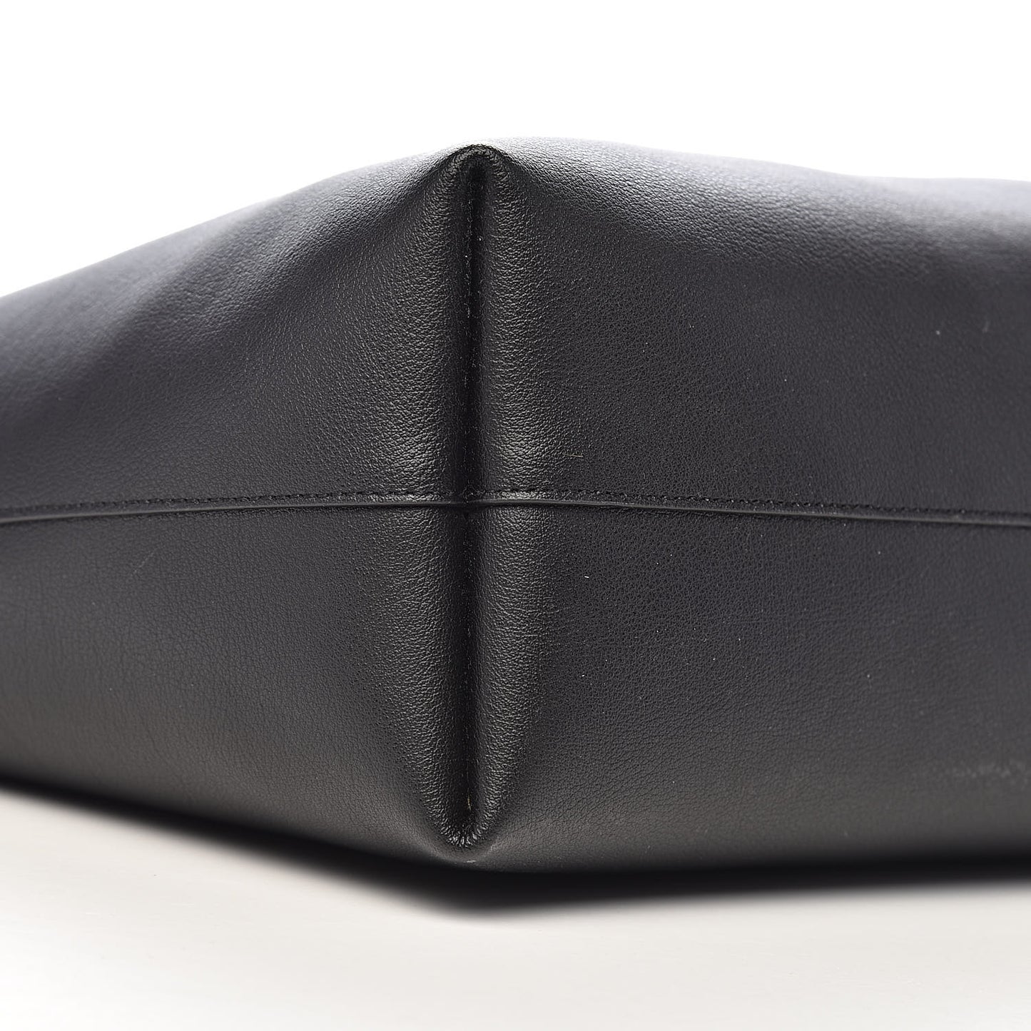 Calfskin Large Shopping Tote Black