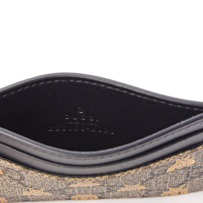 Gucci GG Supreme Monogram Bees Card Holder Black 4 of 9