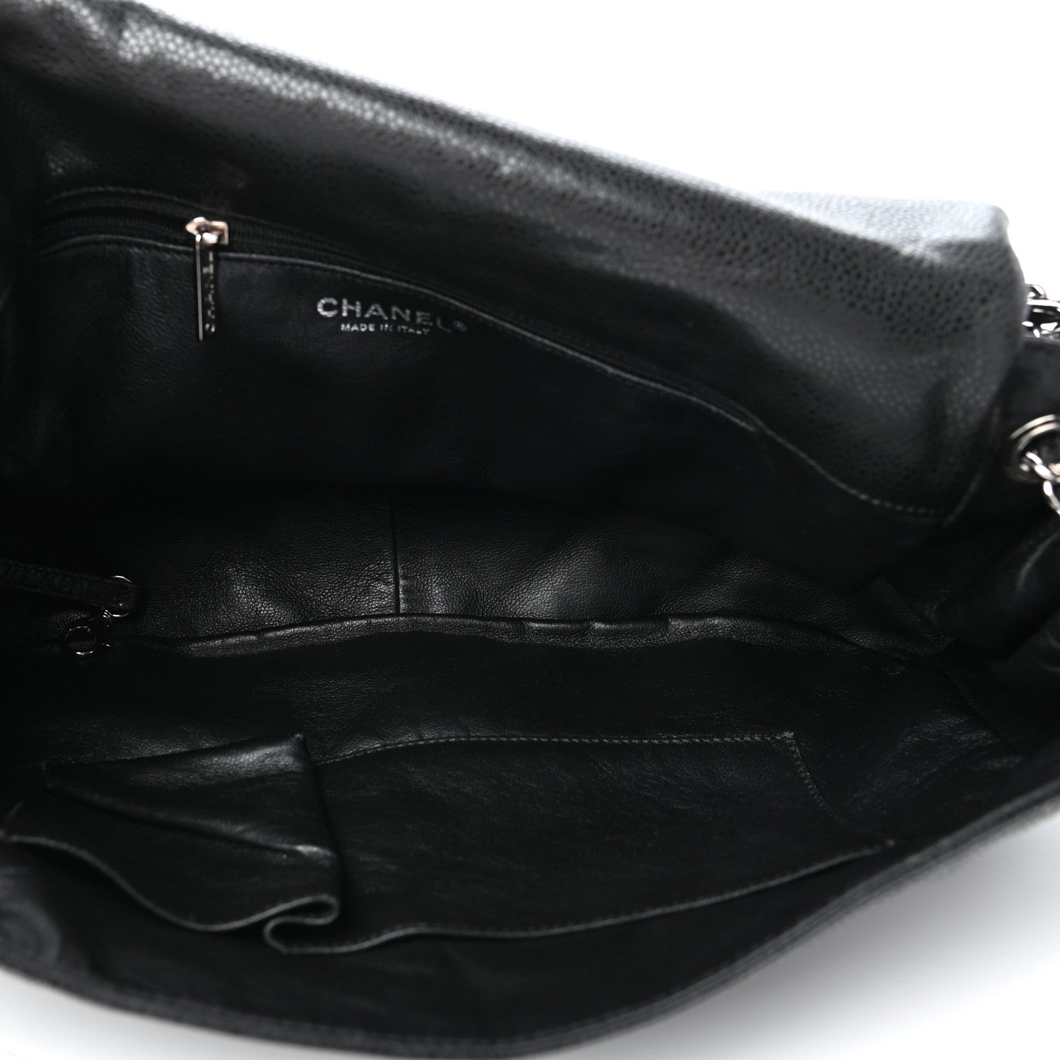 Chanel Caviar Timeless CC Accordion Flap Black 5 of 9