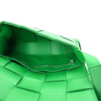 Bottega Veneta Lambskin Maxi Intrecciato Cassette Crossbody Bag Grass 5 of 16