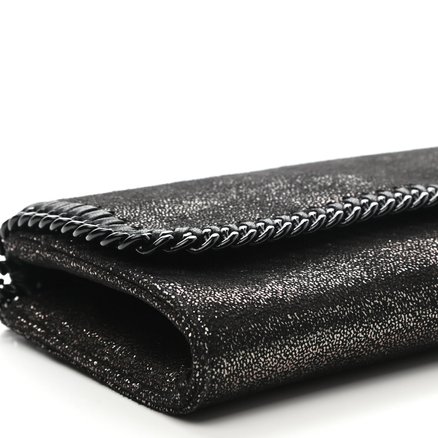 Shaggy Deer Falabella Crossbody Wallet On Chain Black