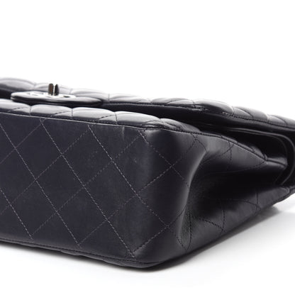 Chanel Lambskin Quilted Jumbo Double Flap Navy 7 of 12