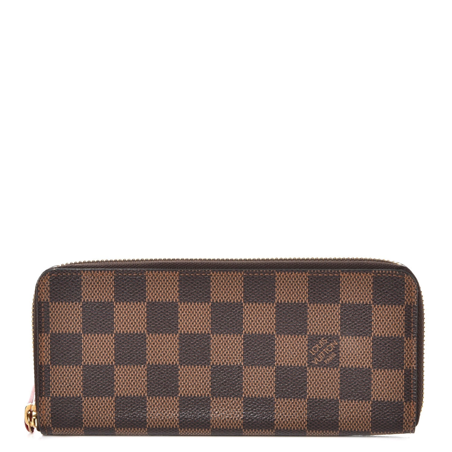 Louis Vuitton Damier Ebene Clemence Wallet Cherry 1 of 7