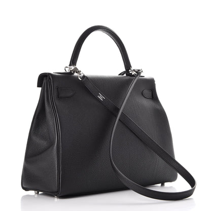 Hermes Togo Kelly Retourne 32 Black 4 of 39