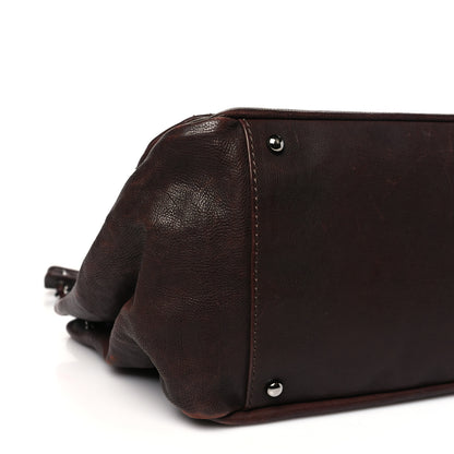 Chanel Calfskin Diamond Stitch Accordion Flap Brown 9 of 12